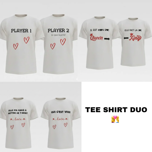 Tee Shirt Duo 👩‍❤️‍👨